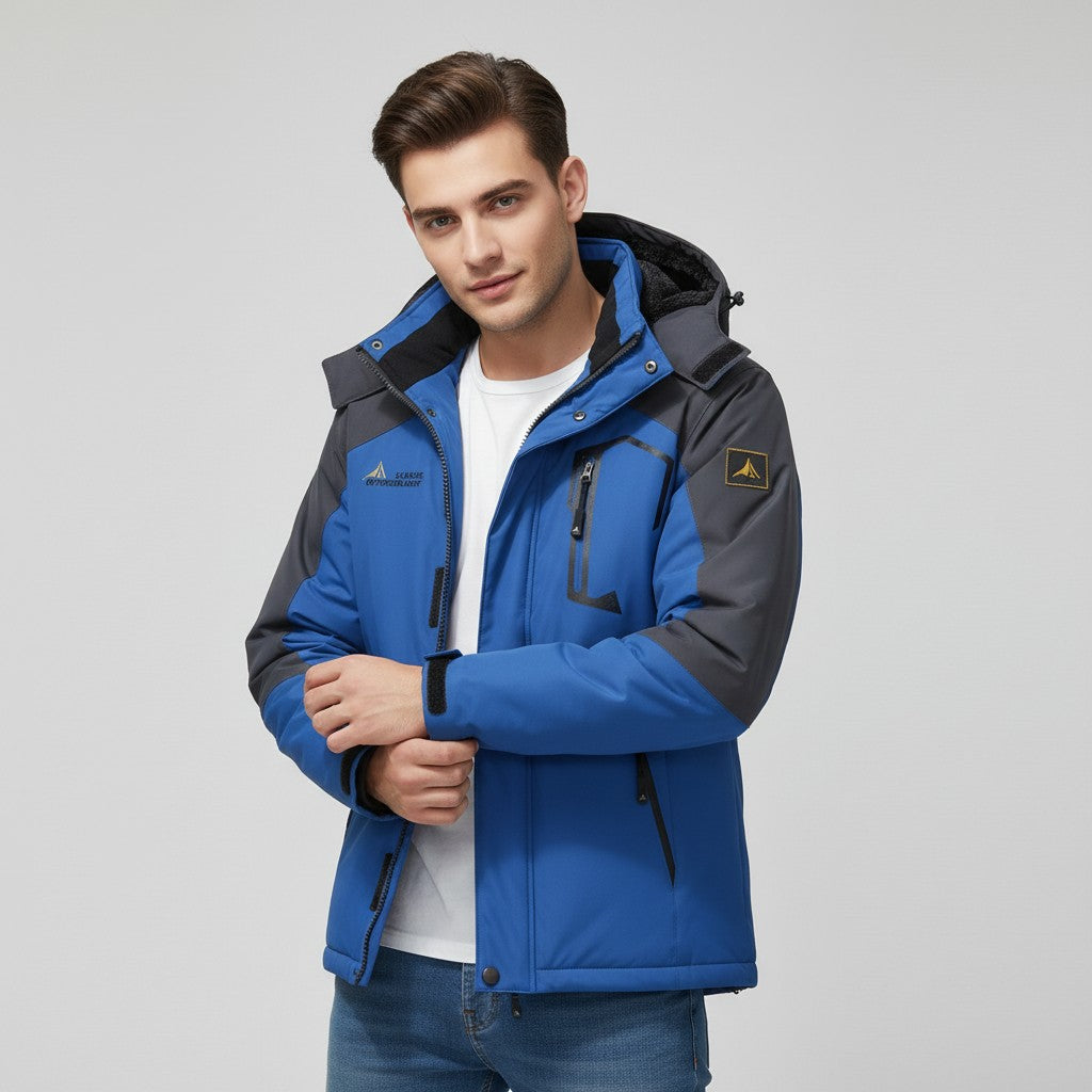 B Unique Fashions Men’s Waterproof Winter Jacket with Fleece Lining-B Unique Fashions