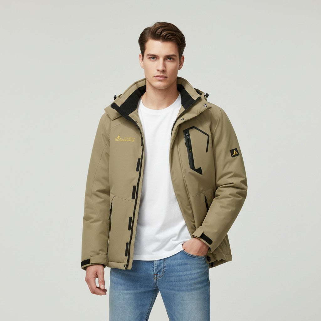 B Unique Fashions Men’s Waterproof Winter Jacket with Fleece Lining-B Unique Fashions