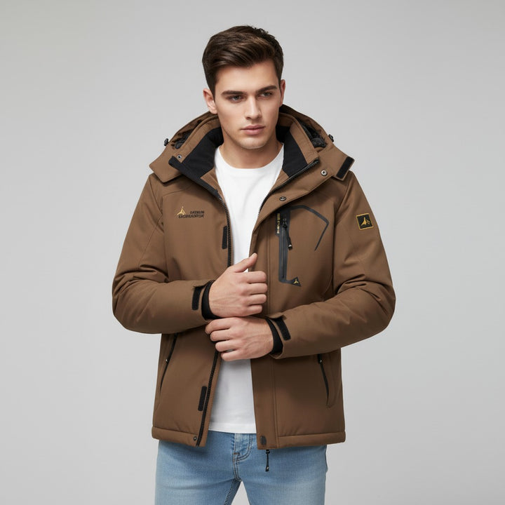 B Unique Fashions Men’s Waterproof Winter Jacket with Fleece Lining-B Unique Fashions