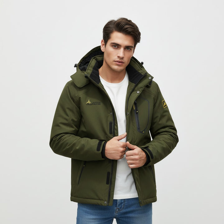 B Unique Fashions Men’s Waterproof Winter Jacket with Fleece Lining-B Unique Fashions