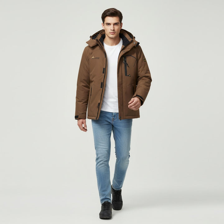 B Unique Fashions Men’s Waterproof Winter Jacket with Fleece Lining-B Unique Fashions