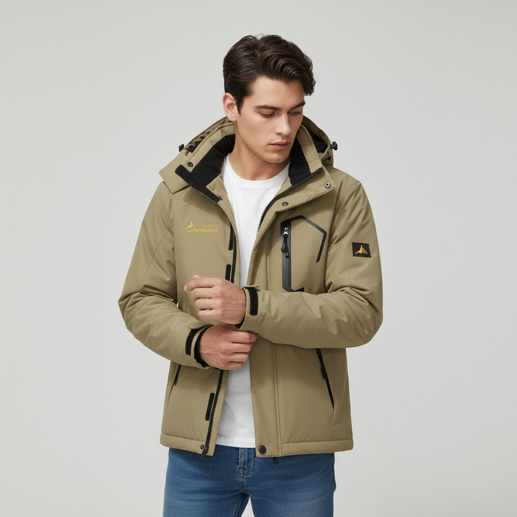 B Unique Fashions Men’s Waterproof Winter Jacket with Fleece Lining-B Unique Fashions