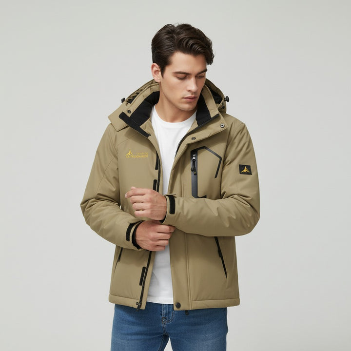 B Unique Fashions Men’s Waterproof Winter Jacket with Fleece Lining-B Unique Fashions