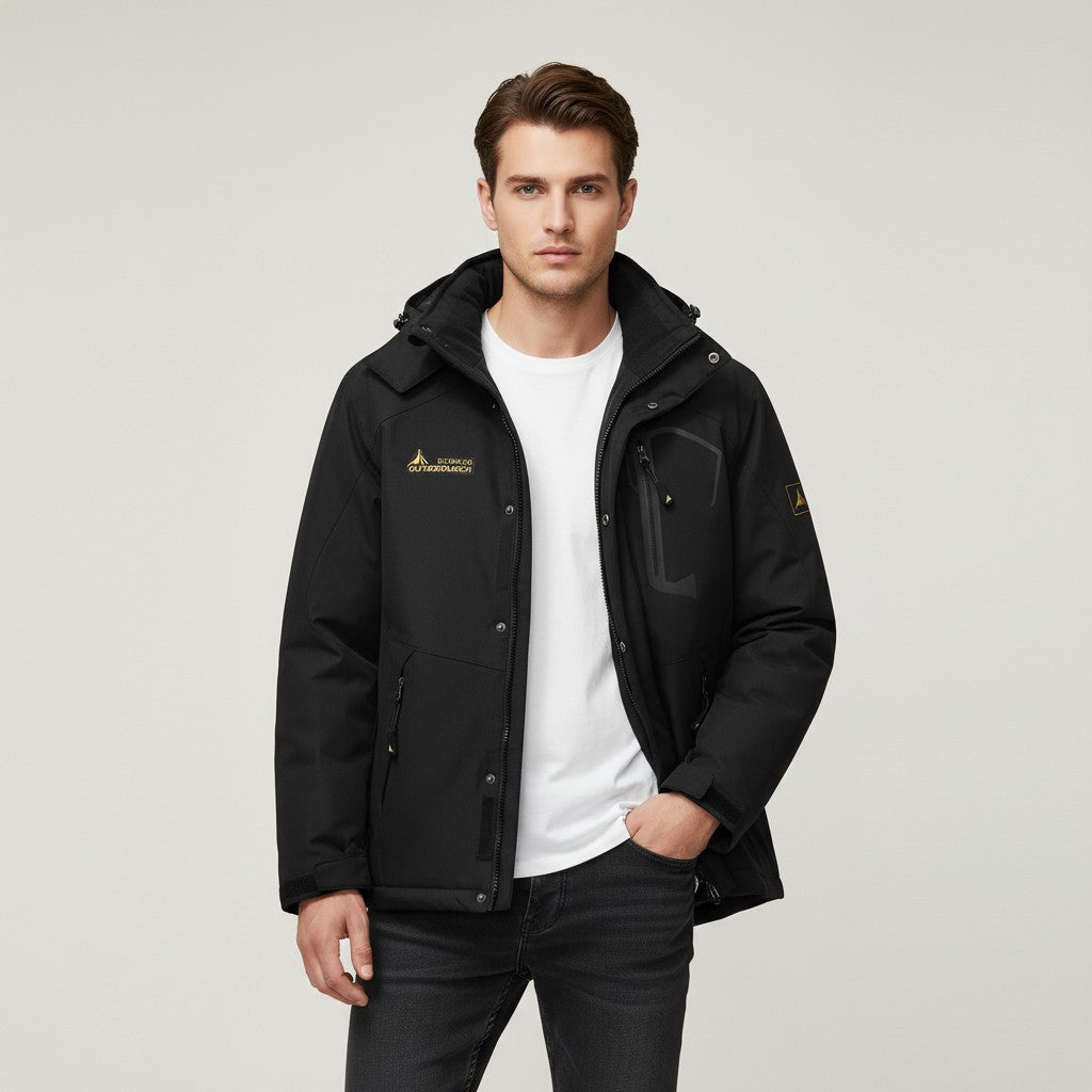 B Unique Fashions Men’s Waterproof Winter Jacket with Fleece Lining-B Unique Fashions