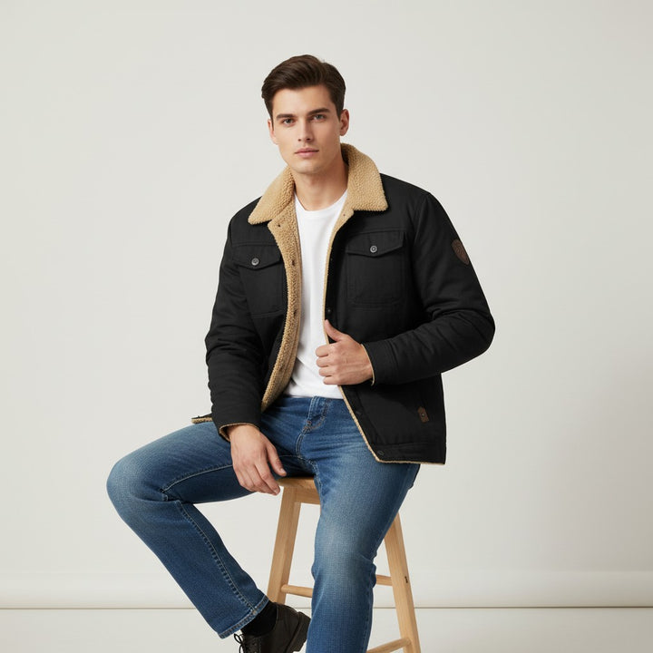B Unique Fashions Men’s Winter Bomber Jacket-B Unique Fashions