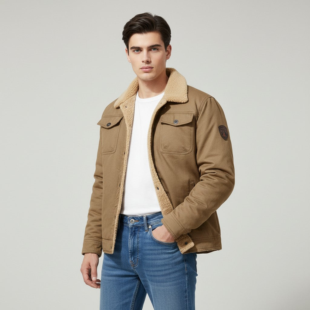 B Unique Fashions Men’s Winter Bomber Jacket-B Unique Fashions