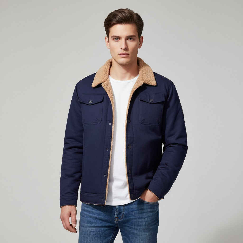 B Unique Fashions Men’s Winter Bomber Jacket-B Unique Fashions