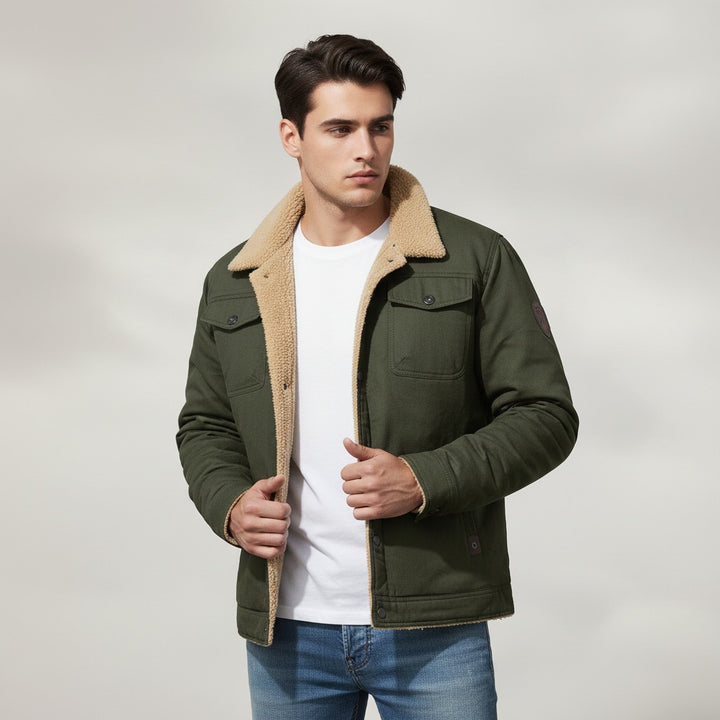 B Unique Fashions Men’s Winter Bomber Jacket-B Unique Fashions