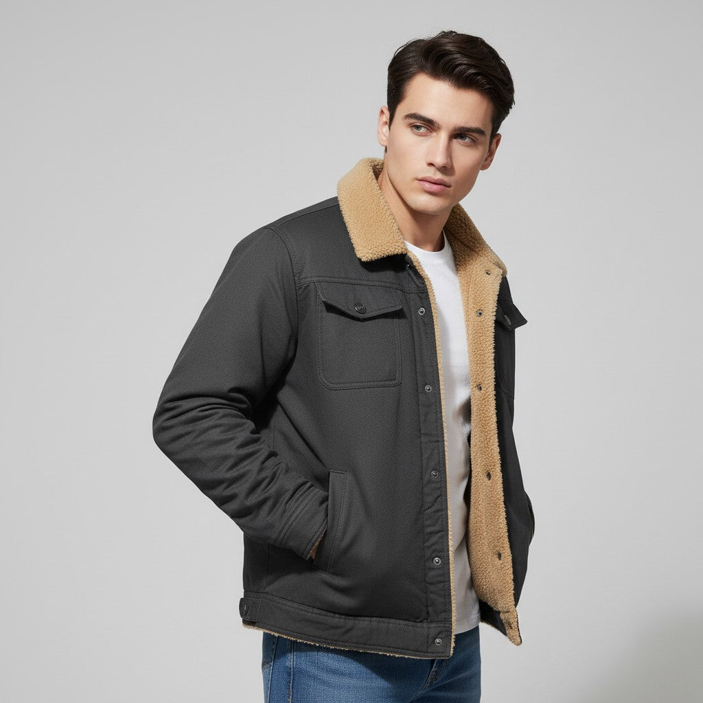 B Unique Fashions Men’s Winter Bomber Jacket-B Unique Fashions