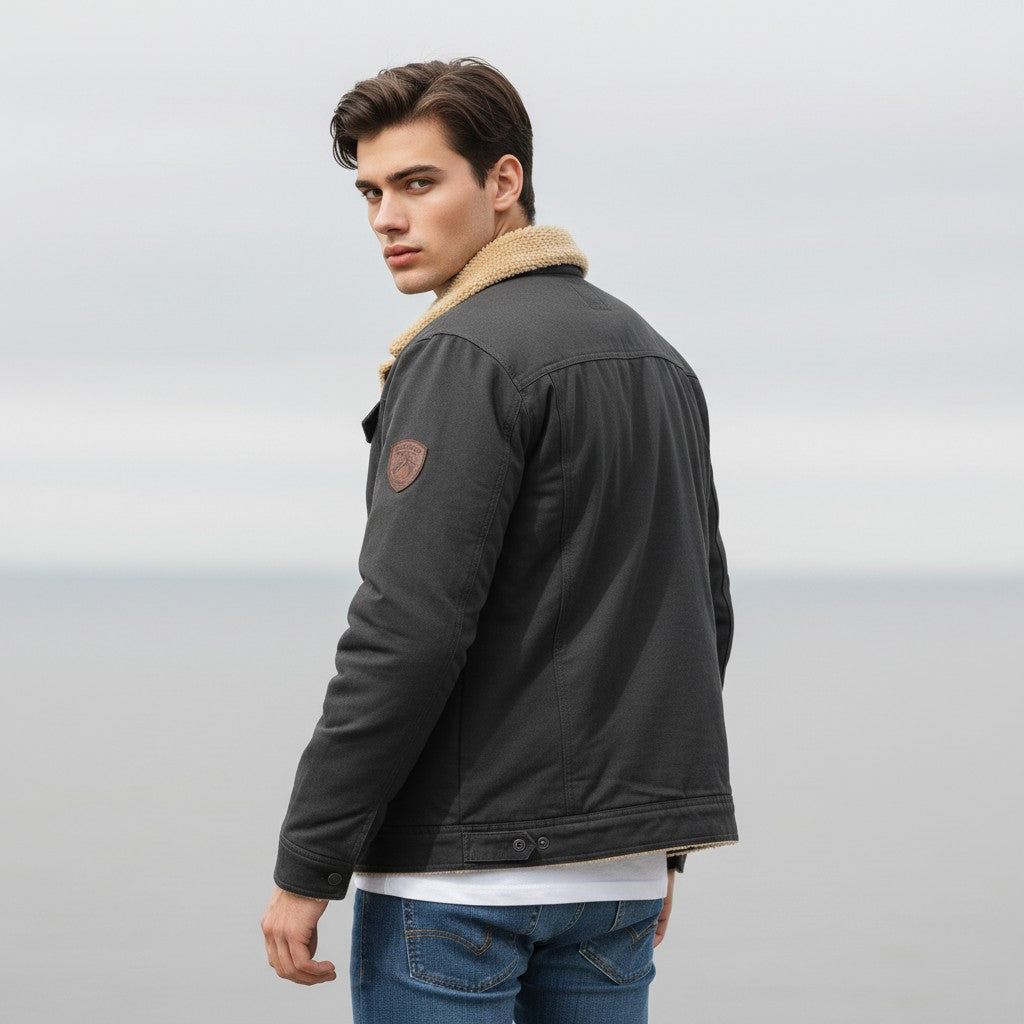 B Unique Fashions Men’s Winter Bomber Jacket-B Unique Fashions