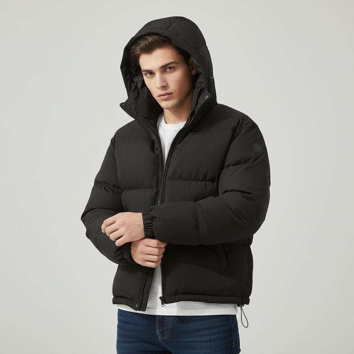 B Unique Fashions Men’s Winter Down Jacket with Hood-B Unique Fashions
