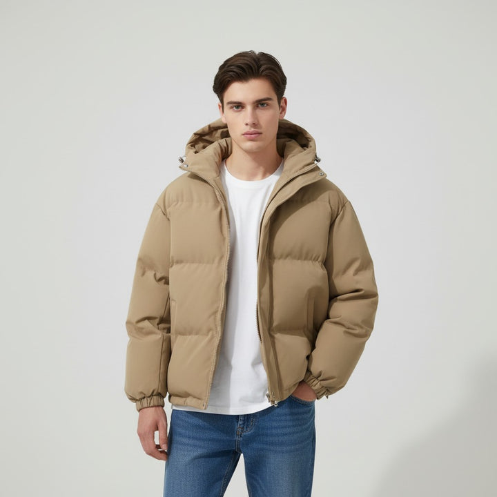 B Unique Fashions Men’s Winter Down Jacket with Hood-B Unique Fashions