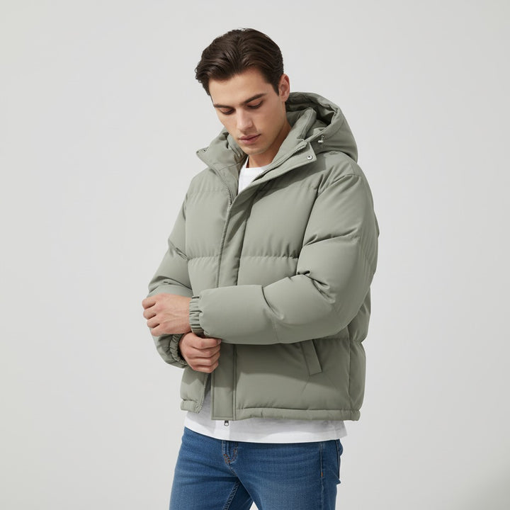 B Unique Fashions Men’s Winter Down Jacket with Hood-B Unique Fashions