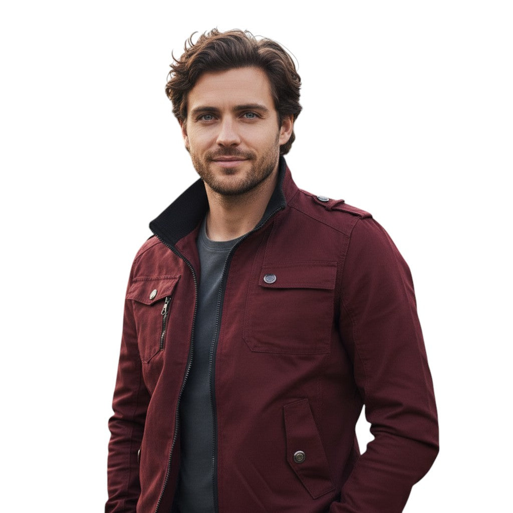 B Unique Fashions - Stylish Men’s Autumn Bomber Jacket-STYLAAR-B Unique Fashions