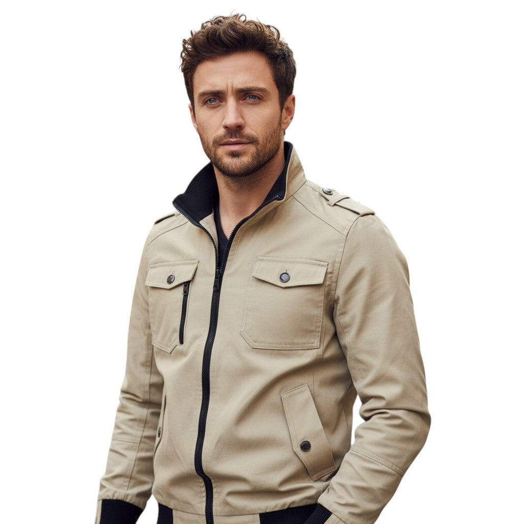 B Unique Fashions - Stylish Men’s Autumn Bomber Jacket-STYLAAR-B Unique Fashions