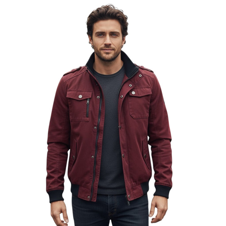 B Unique Fashions - Stylish Men’s Autumn Bomber Jacket-STYLAAR-B Unique Fashions
