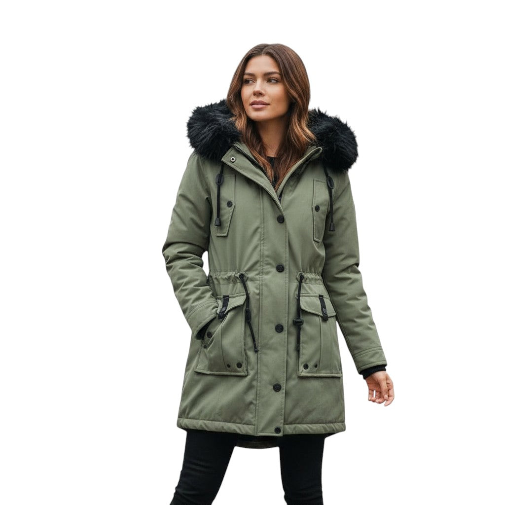 B Unique Fashions - Warm Winter Coat for Women-STYLAAR-B Unique Fashions