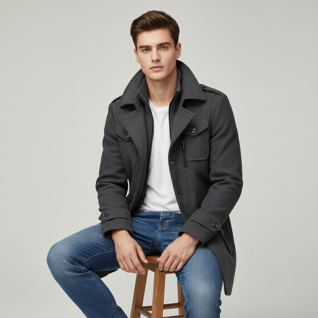 B Unique Fashions Winter Coat with Wool Blend-B Unique Fashions