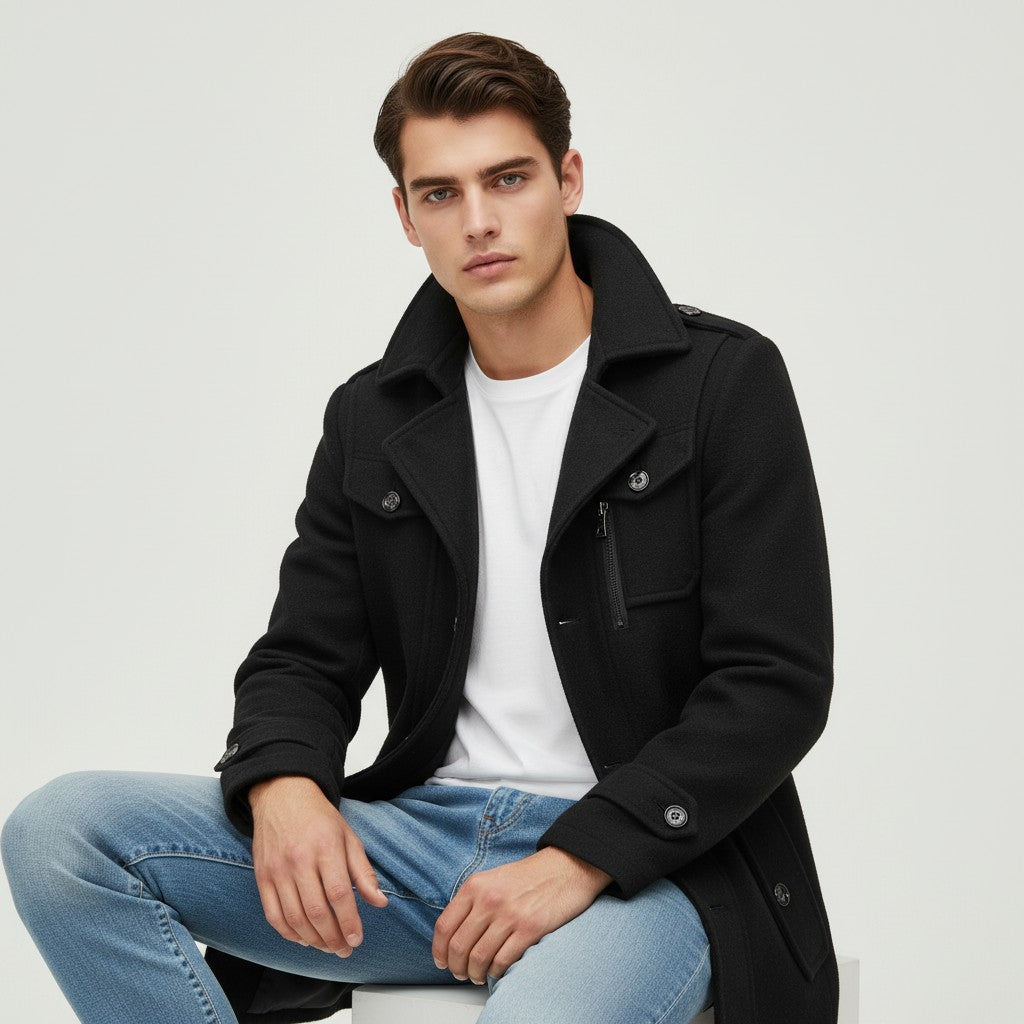 B Unique Fashions Winter Coat with Wool Blend-B Unique Fashions