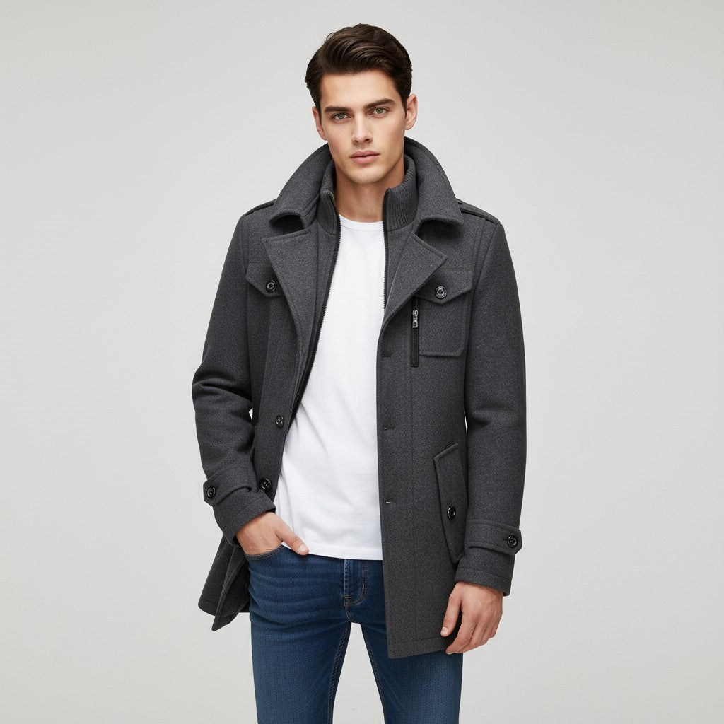 B Unique Fashions Winter Coat with Wool Blend-B Unique Fashions