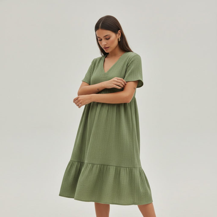 B Unique Fashions Women’s Autumn Casual Dress-B Unique Fashions