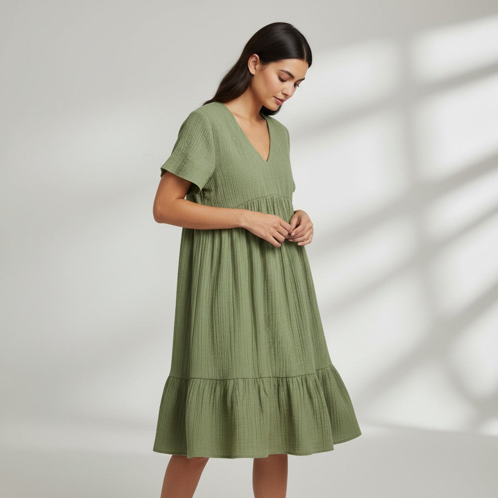 B Unique Fashions Women’s Autumn Casual Dress-B Unique Fashions