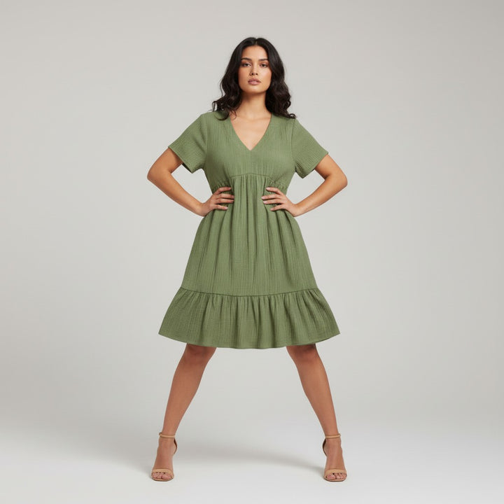 B Unique Fashions Women’s Autumn Casual Dress-B Unique Fashions