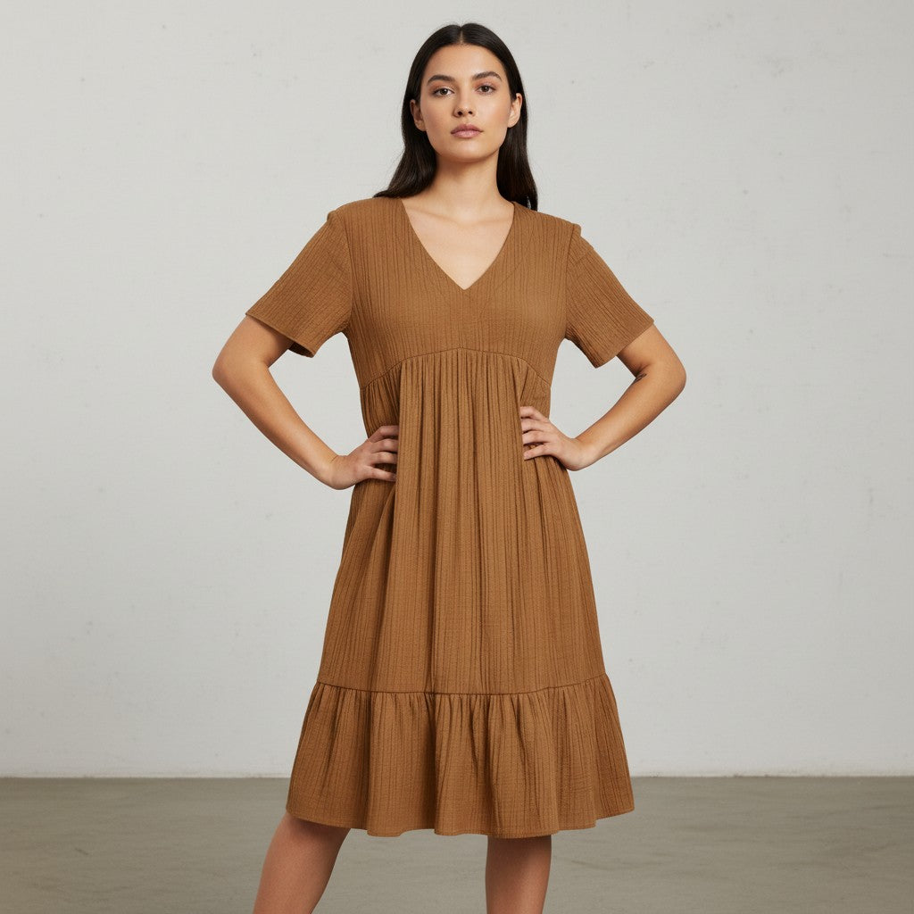 B Unique Fashions Women’s Autumn Casual Dress-B Unique Fashions