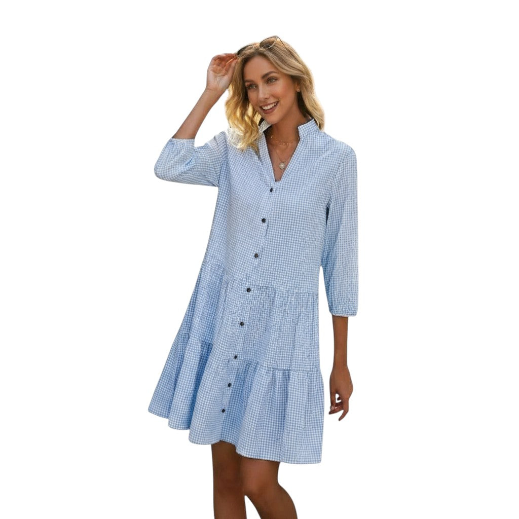 B Unique Fashions - Women’s Autumn Dress-STYLAAR-B Unique Fashions