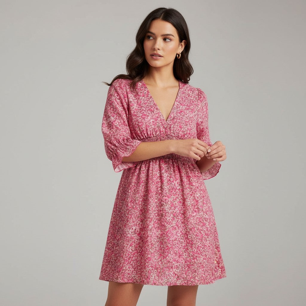 B Unique Fashions Women's Autumn Mini Dress-B Unique Fashions