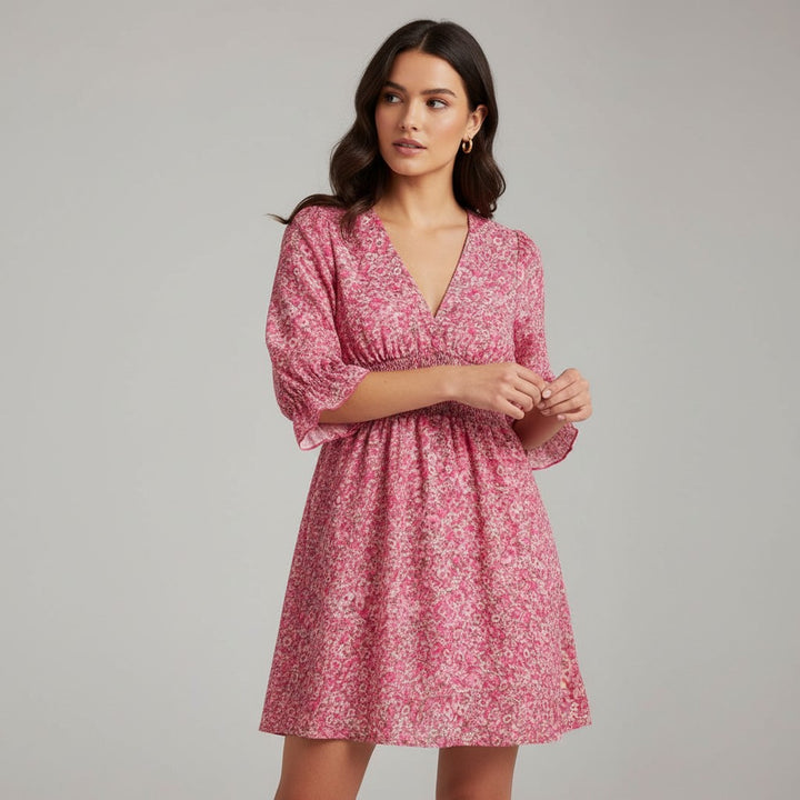 B Unique Fashions Women's Autumn Mini Dress-B Unique Fashions