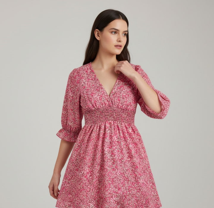 B Unique Fashions Women's Autumn Mini Dress-B Unique Fashions