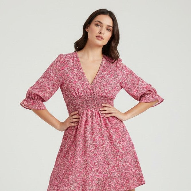 B Unique Fashions Women's Autumn Mini Dress-B Unique Fashions