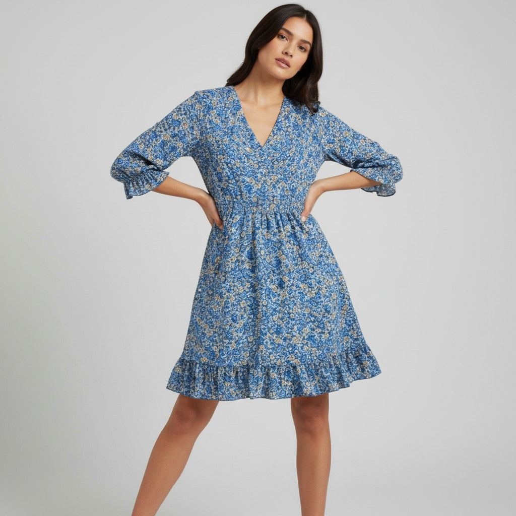 B Unique Fashions Women's Autumn Mini Dress-B Unique Fashions