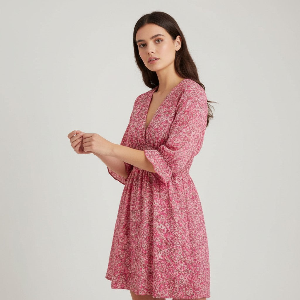 B Unique Fashions Women's Autumn Mini Dress-B Unique Fashions