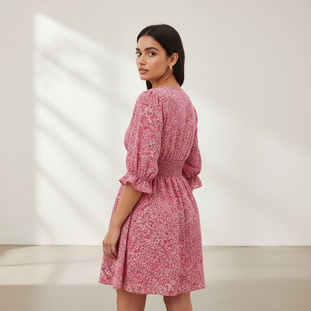 B Unique Fashions Women's Autumn Mini Dress-B Unique Fashions