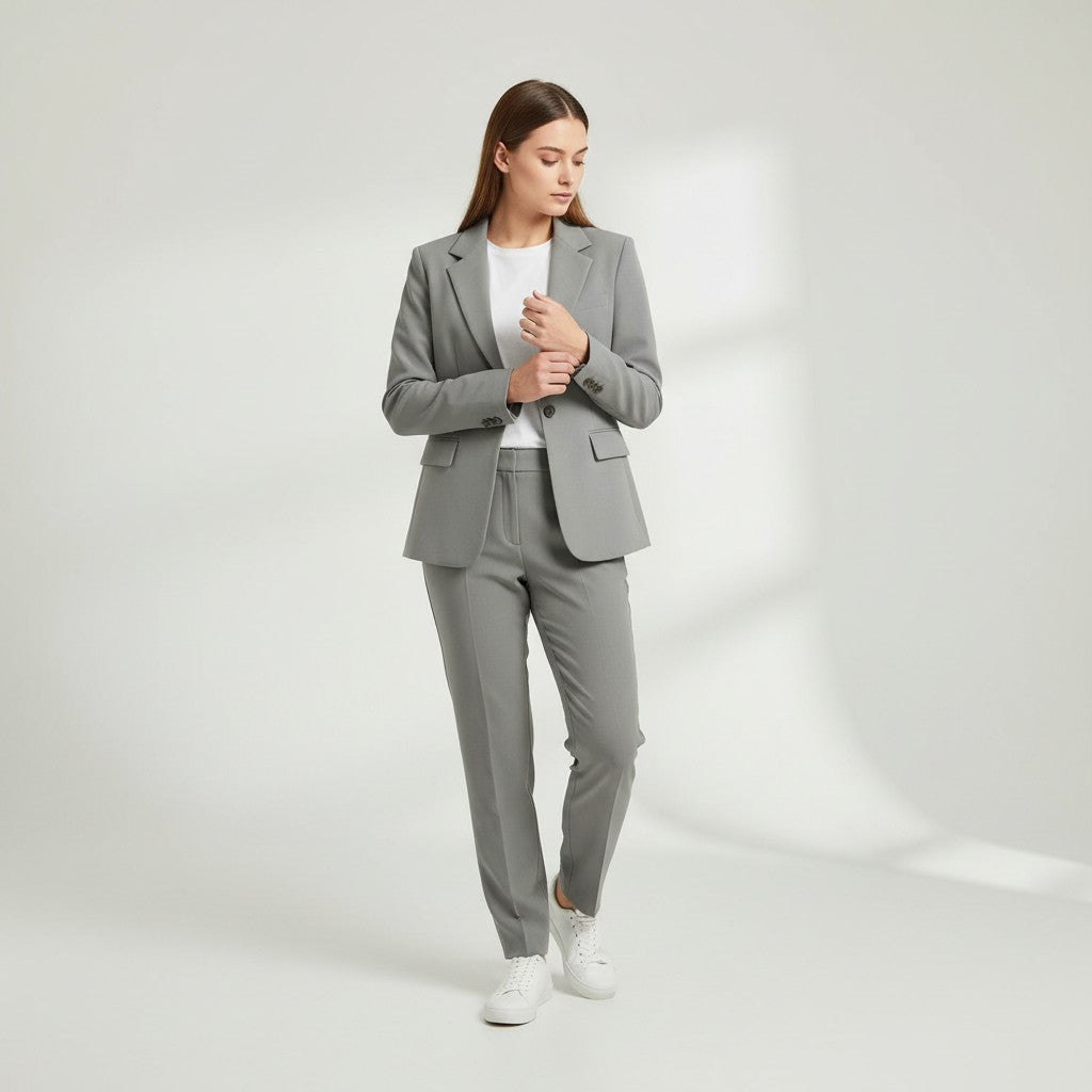 B Unique Fashions Women’s Blazer and Pants Business Suit Set-B Unique Fashions