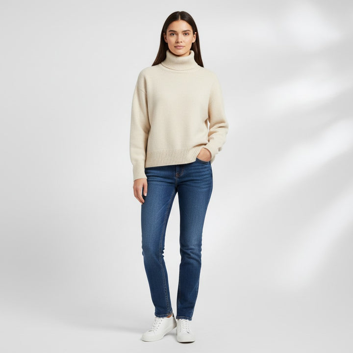 B Unique Fashions Women’s Cashmere Turtleneck Sweater-B Unique Fashions