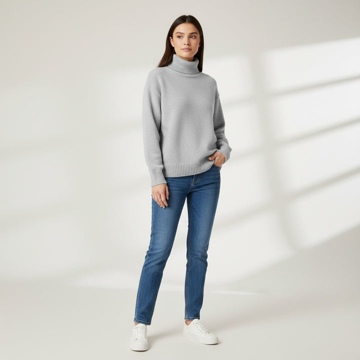 B Unique Fashions Women’s Cashmere Turtleneck Sweater-B Unique Fashions