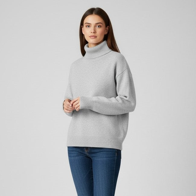 B Unique Fashions Women’s Cashmere Turtleneck Sweater-B Unique Fashions