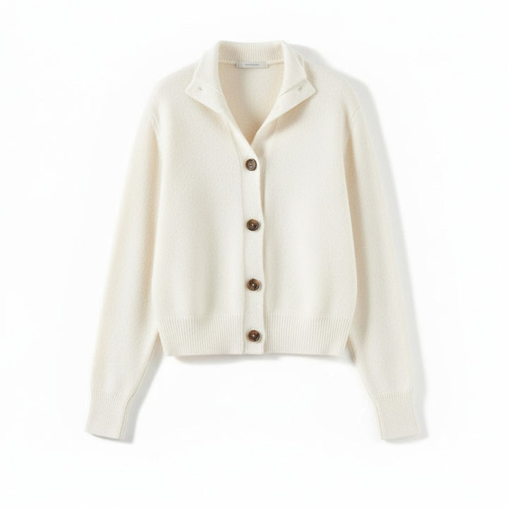 B Unique Fashions Women’s Cashmere Wool Vest with Collar and Buttons-B Unique Fashions