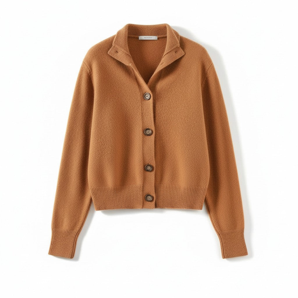 B Unique Fashions Women’s Cashmere Wool Vest with Collar and Buttons-B Unique Fashions