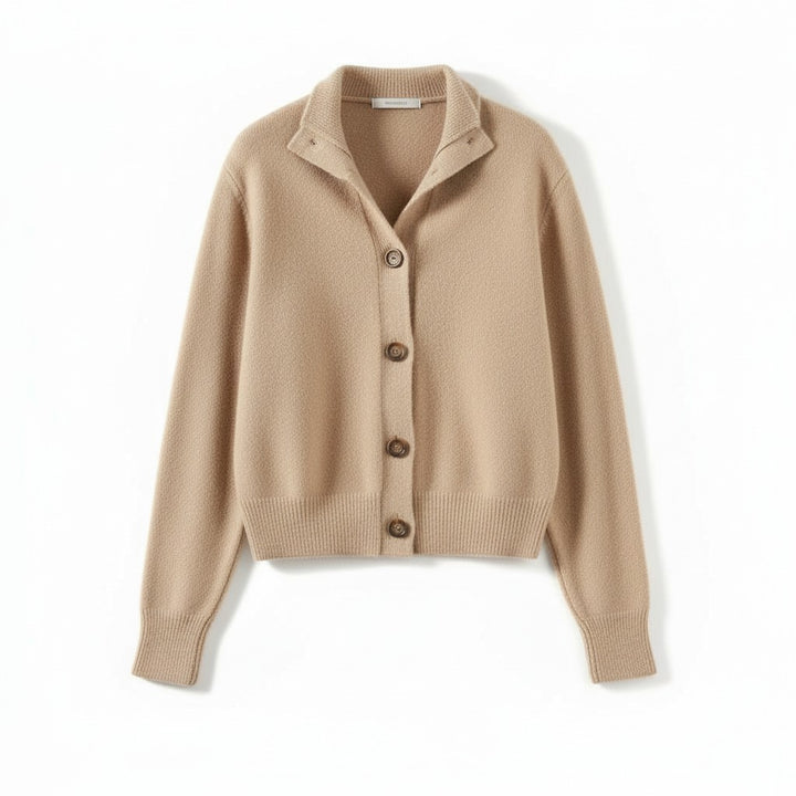 B Unique Fashions Women’s Cashmere Wool Vest with Collar and Buttons-B Unique Fashions