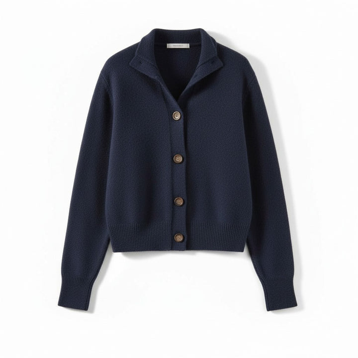 B Unique Fashions Women’s Cashmere Wool Vest with Collar and Buttons-B Unique Fashions