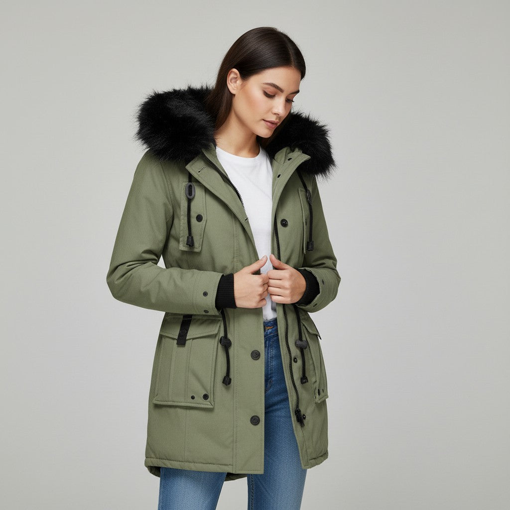 B Unique Fashions Women’s Extra Warm Winter Jacket-B Unique Fashions