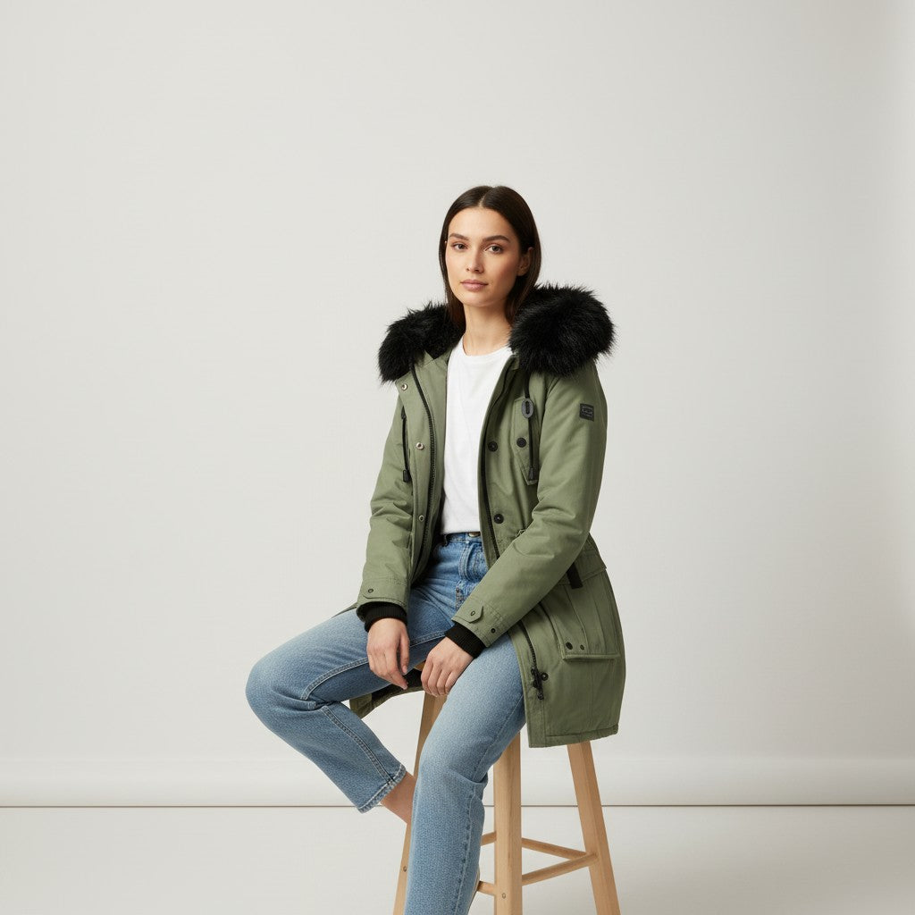 B Unique Fashions Women’s Extra Warm Winter Jacket-B Unique Fashions