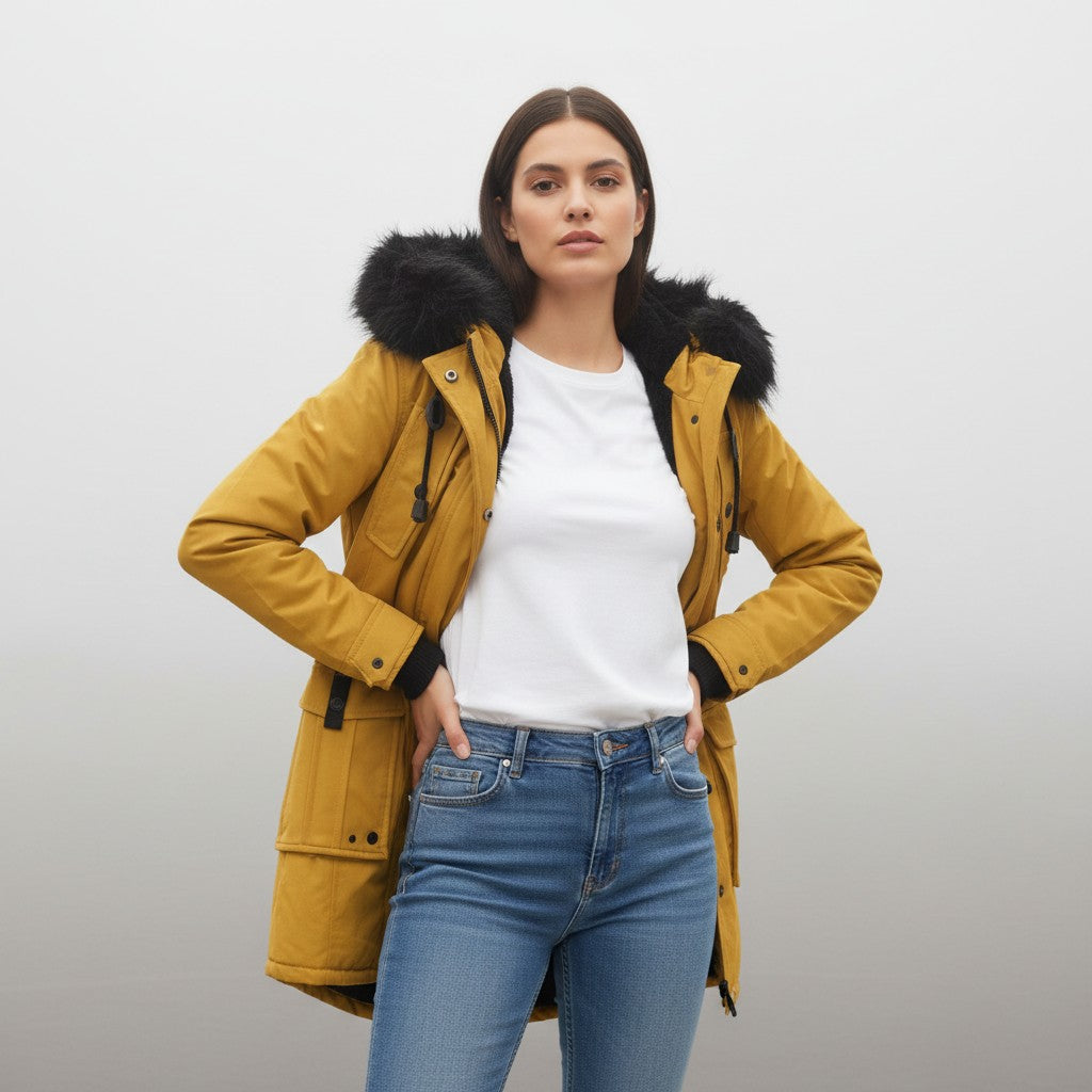 B Unique Fashions Women’s Extra Warm Winter Jacket-B Unique Fashions