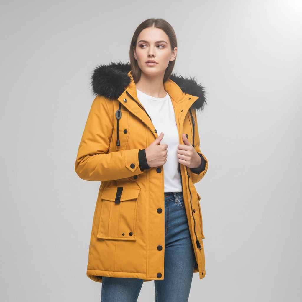 B Unique Fashions Women’s Extra Warm Winter Jacket-B Unique Fashions