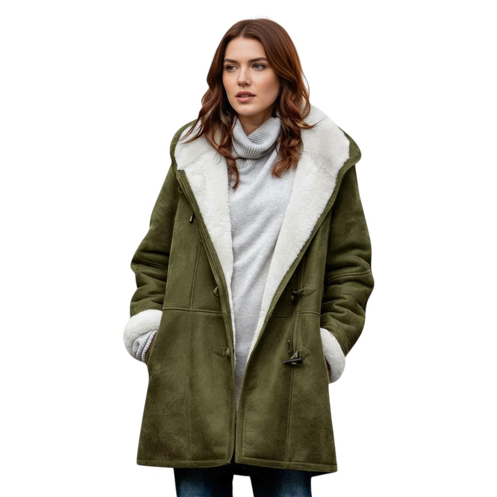 B Unique Fashions - Women's Hooded Coat-STYLAAR-B Unique Fashions
