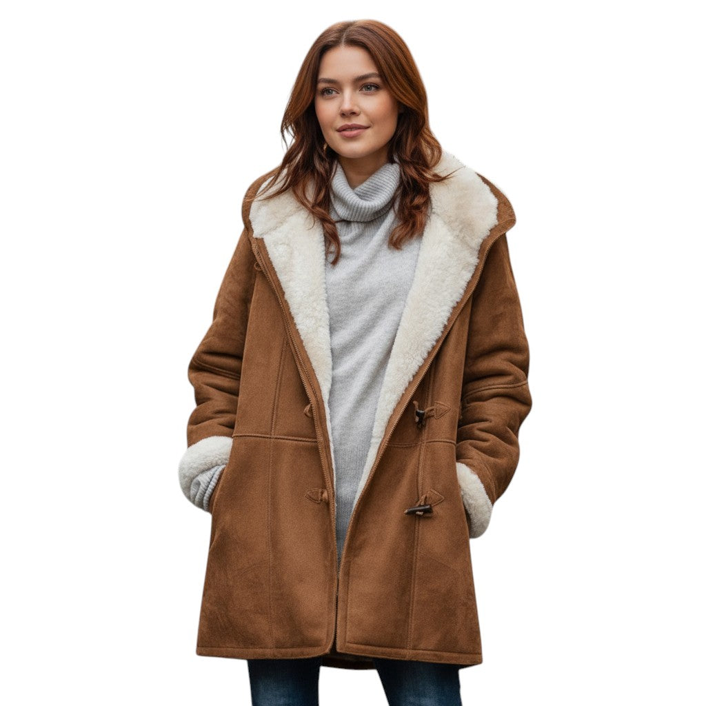 B Unique Fashions - Women's Hooded Coat-STYLAAR-B Unique Fashions